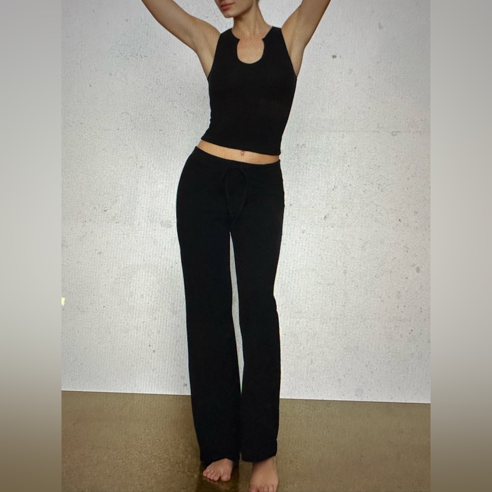Skims cotton jersey straight leg pants